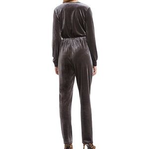 Charcoal Velvet jumpsuit, size XL and XXL.